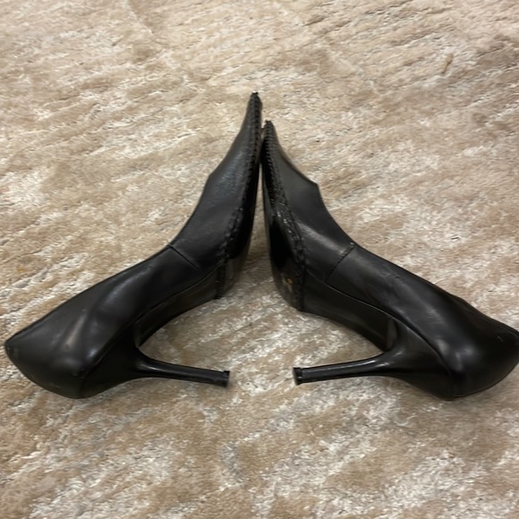 JUBILEE NEW YORK black pumps with thick stitch size 39 approx 3.5-3.75 in. Heel - Picture 8 of 11